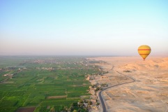Hot air balloon ride over Luxor.