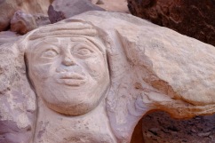 A face of an elder Bedouin leader.